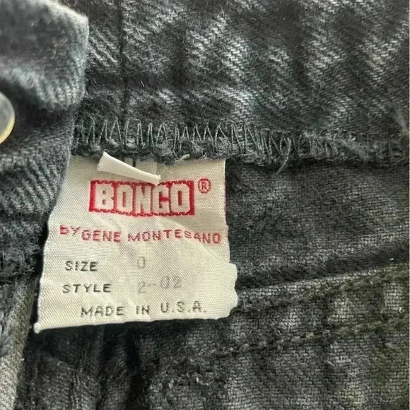 VTG BONGO Mom Jeans Made in USA Dark BLUE Size 0 High Rise Tapered - Picture 12 of 12
